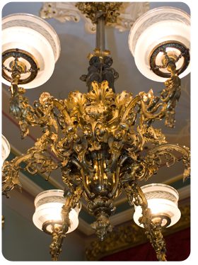 Campbell House Gas Chandelier